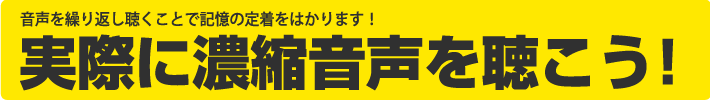 実際に音声を聴こう！